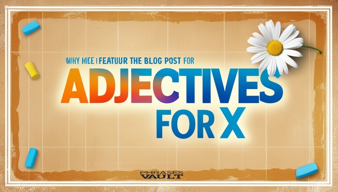 Adjectives For X